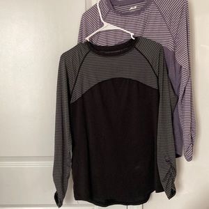 EUC- Lot of 3 AVIA women’s Active Performance Long Sleeved T-shirt- size (4-6).